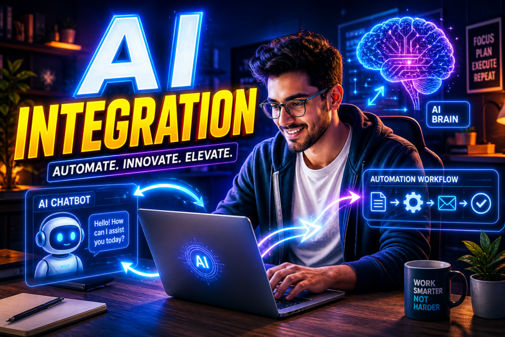 👉 AI integration business automation concept